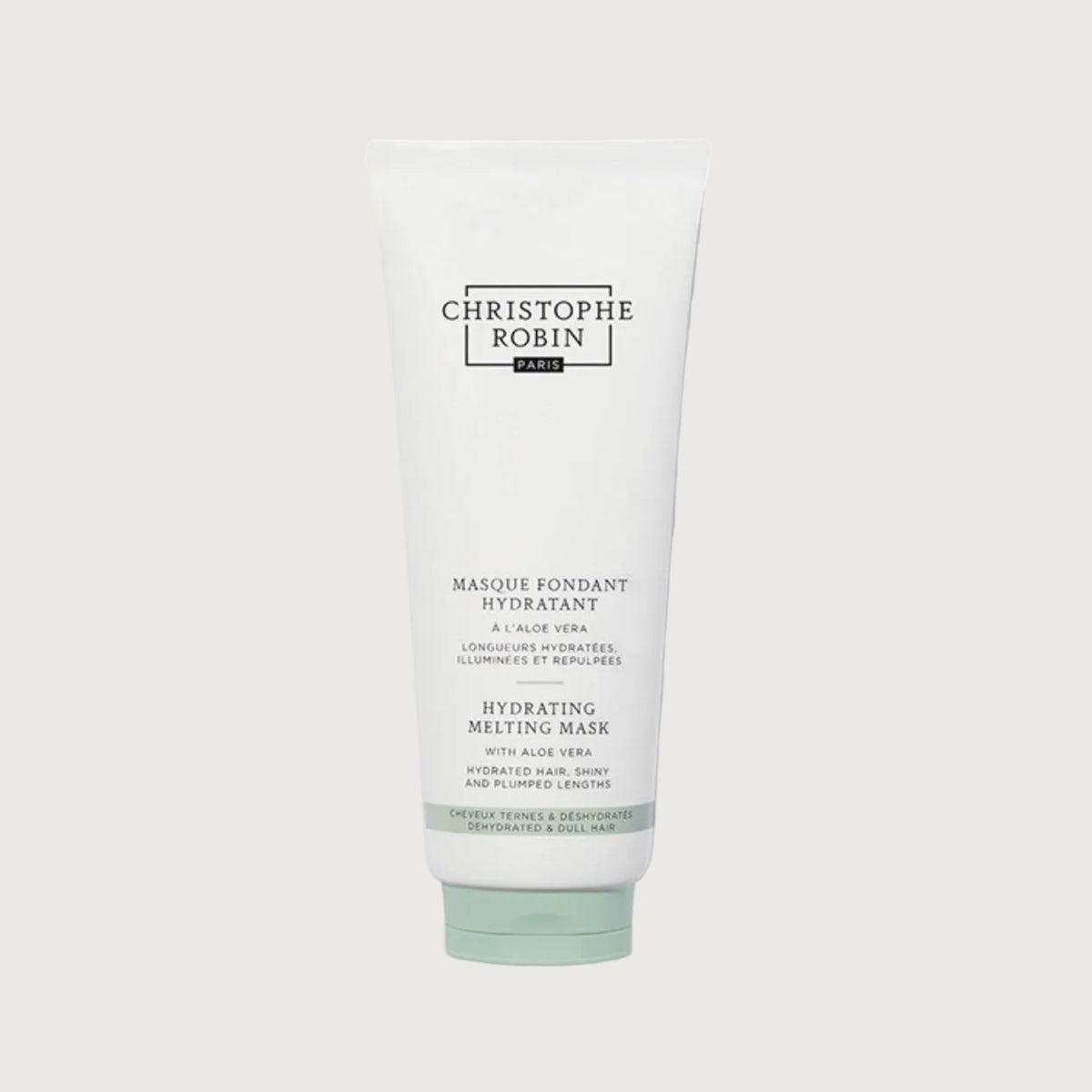 Tube of Christophe Robin hair care product on a white background