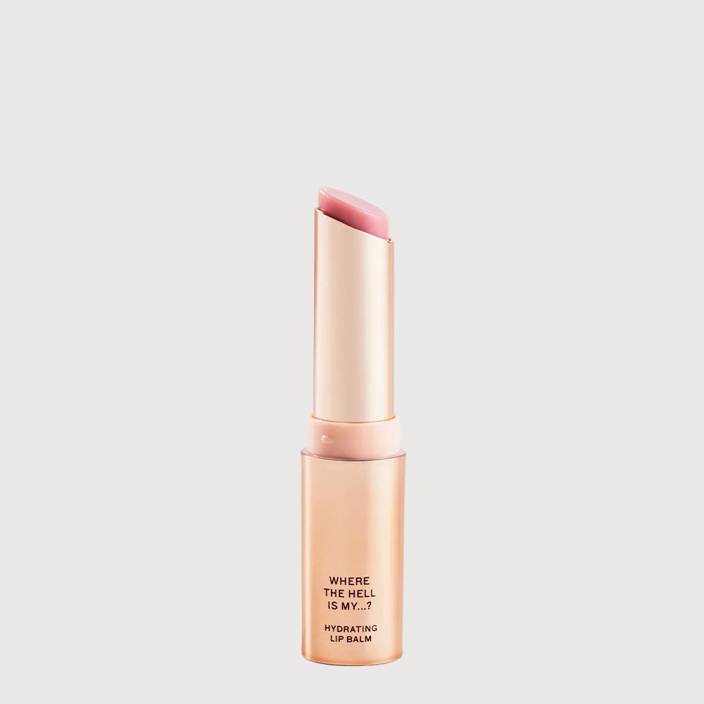 Lip balm with a white background