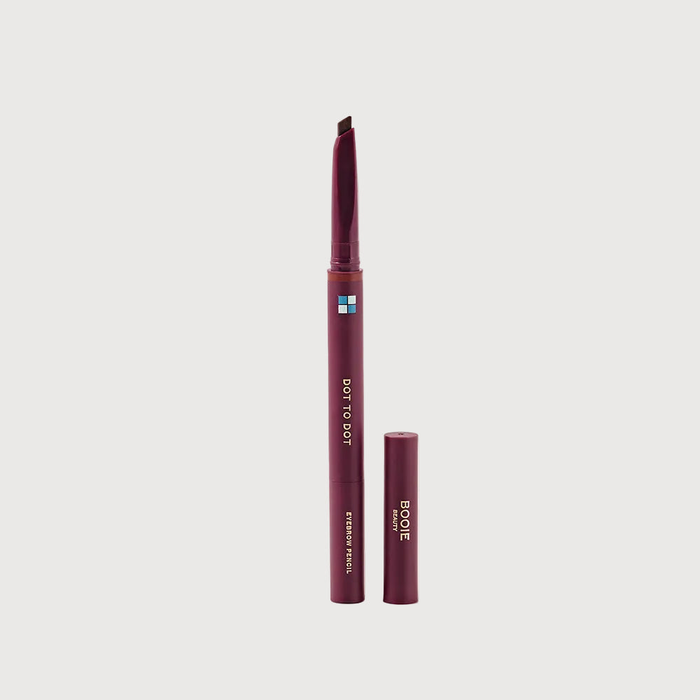 Lip liner pencil with cap on a light pink background