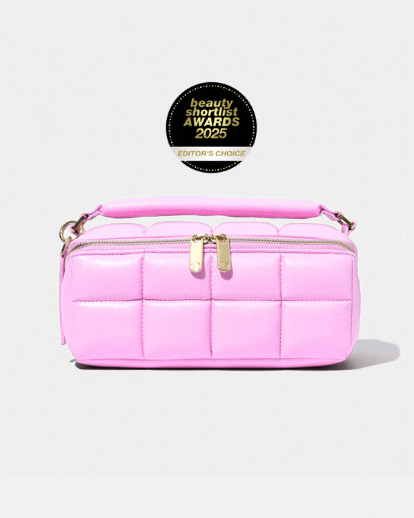 Pink HOMEE Medium Makeup Bag - Designer Cosmetic Case