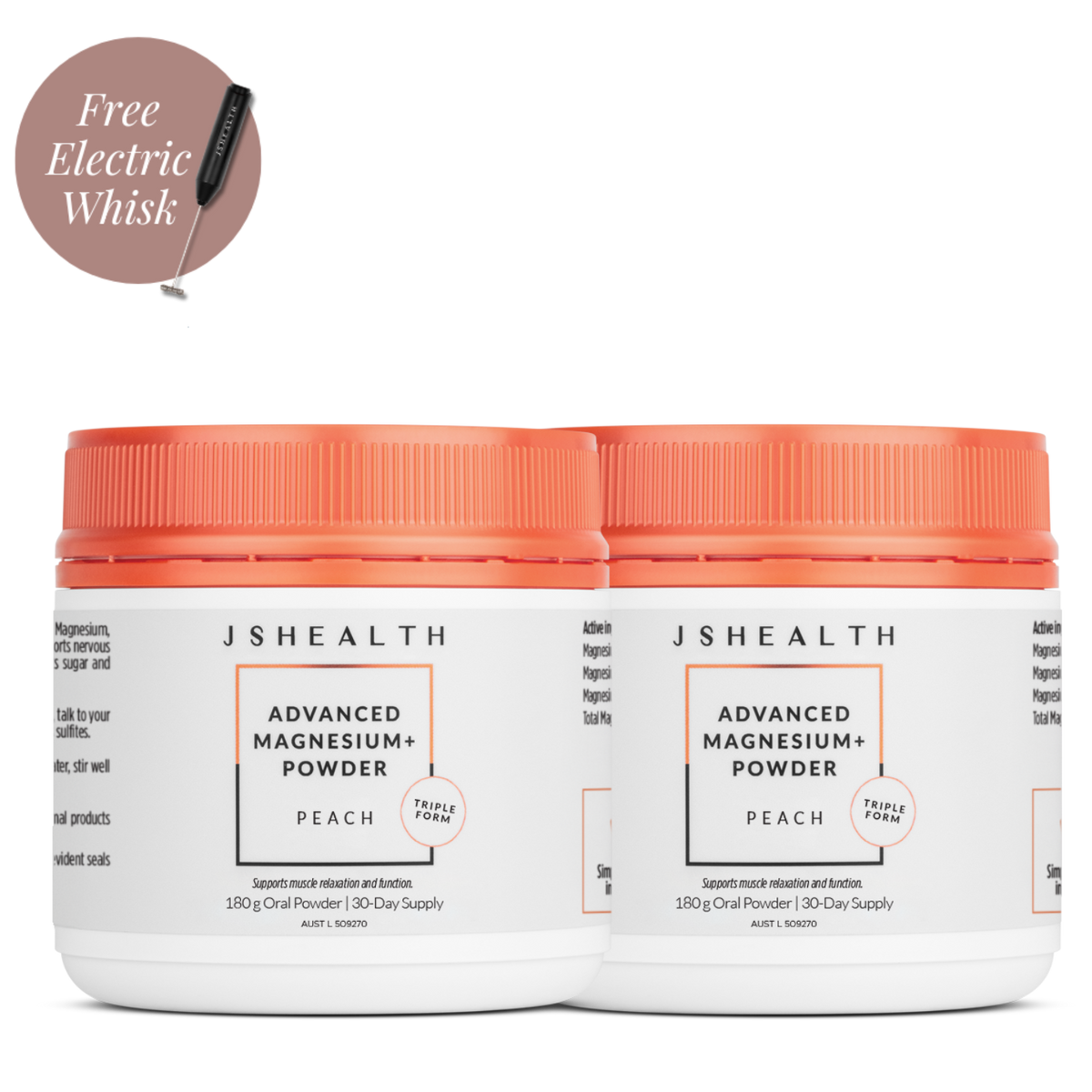 Advanced Magnesium+ Powder - Peach