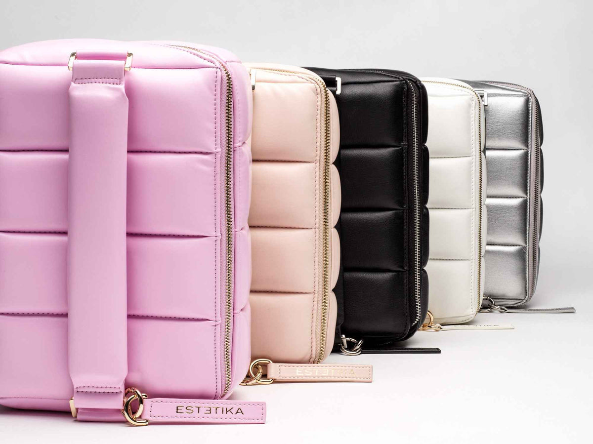 Pink BIGEE Large Makeup Bag - Designer Cosmetic Case