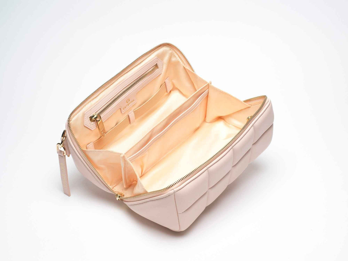 Pink HOMEE Medium Makeup Bag - Designer Cosmetic Case