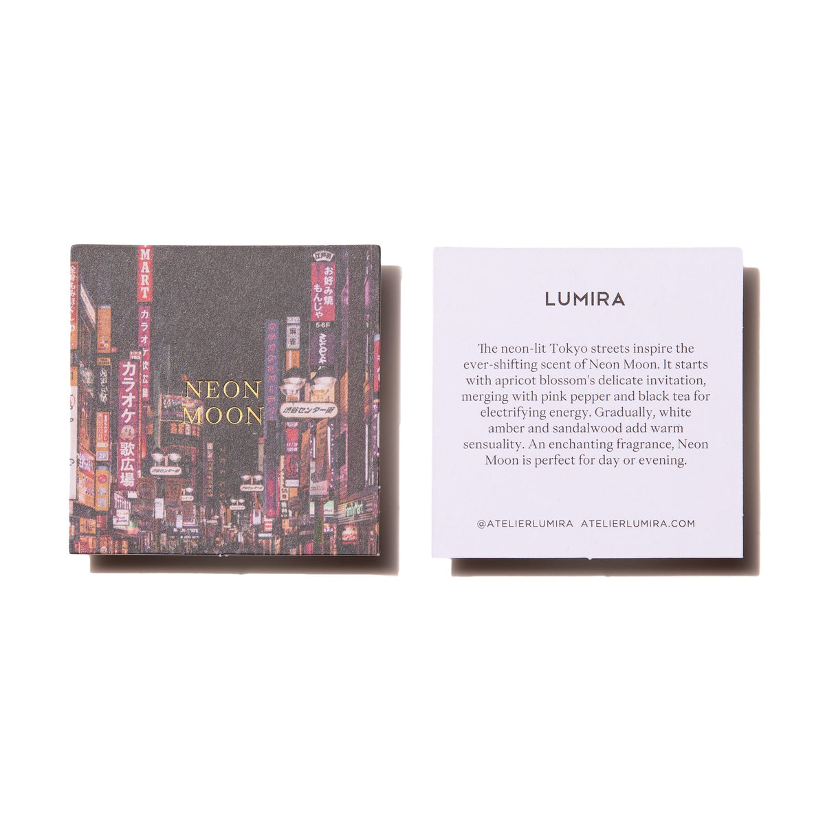 Neon Moon Eau De Parfum by Lumira, styled in situ