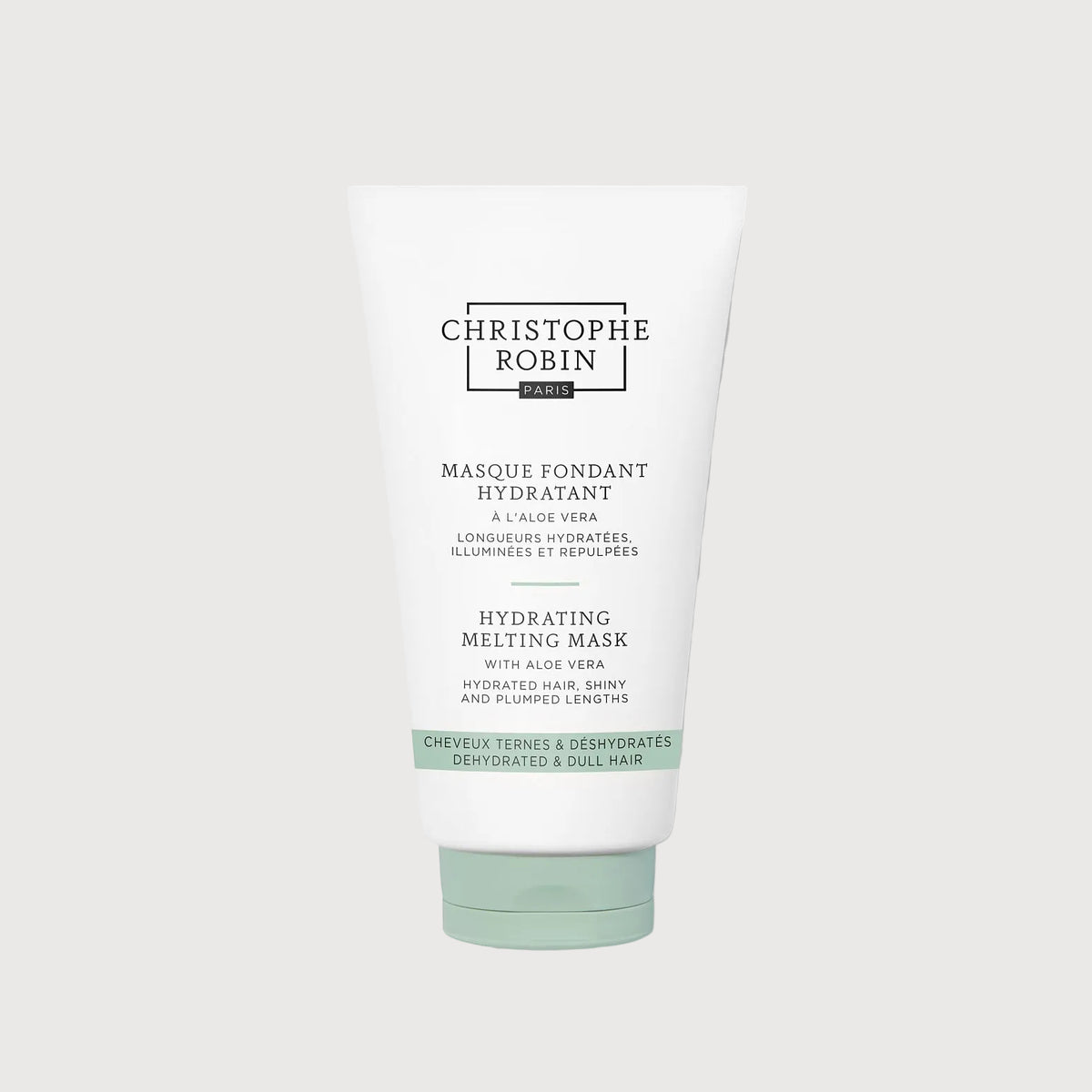 Tube of Christophe Robin hydrating melting mask on a white background