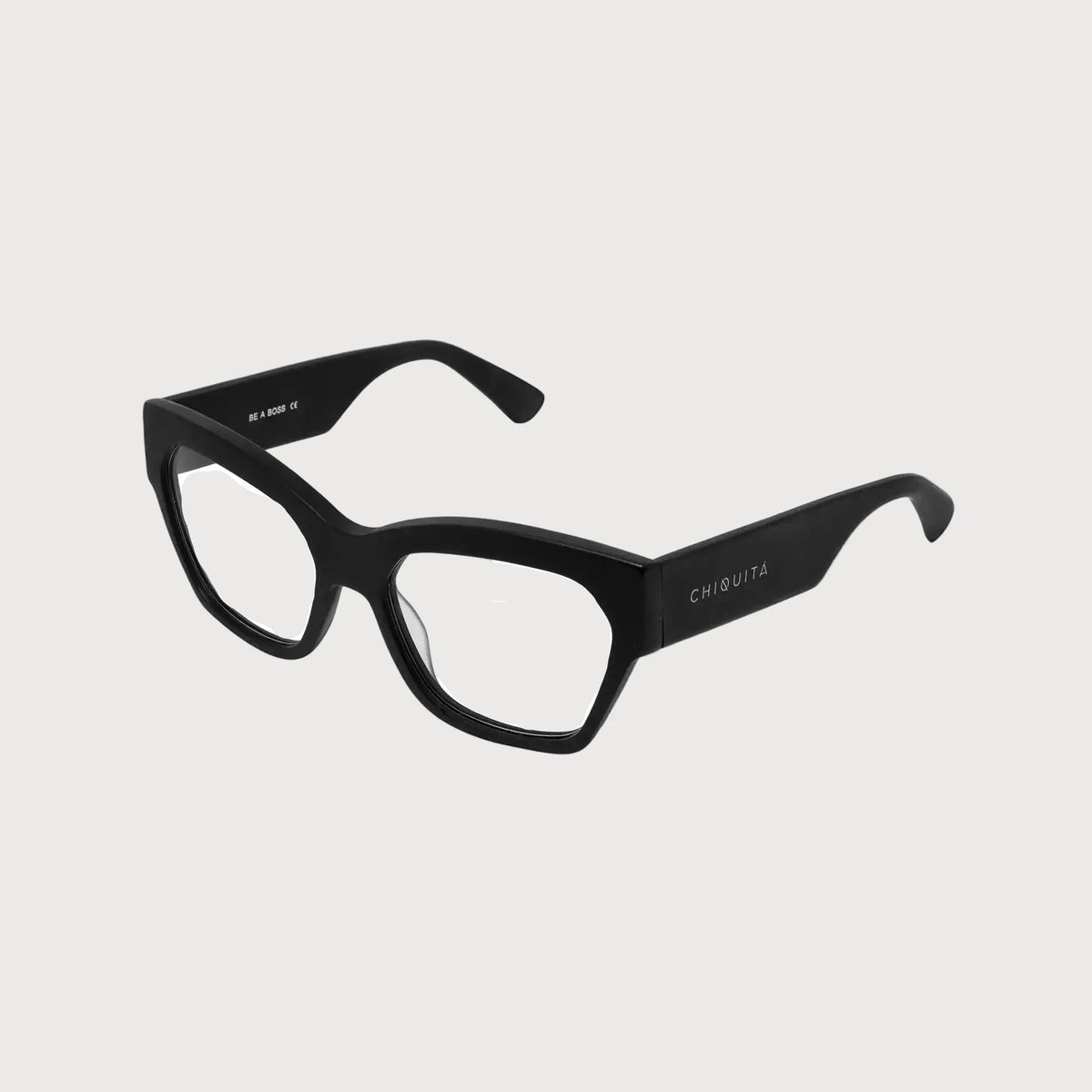 Tortoiseshell cat-eye glasses on a white background