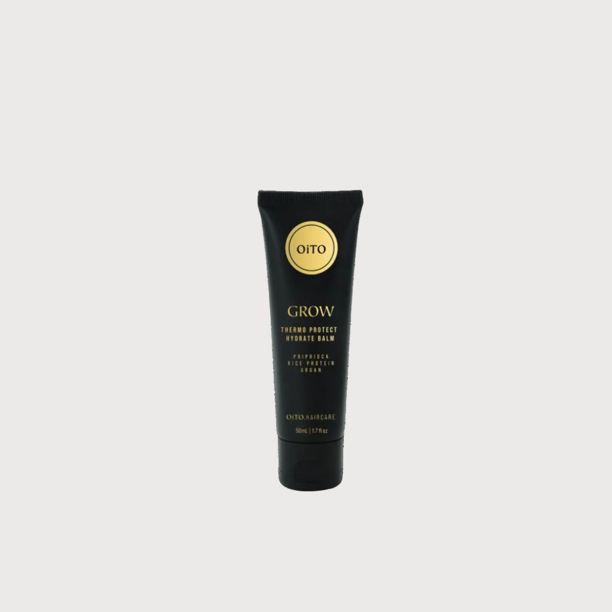 Black tube of Oivo Grow on a white background