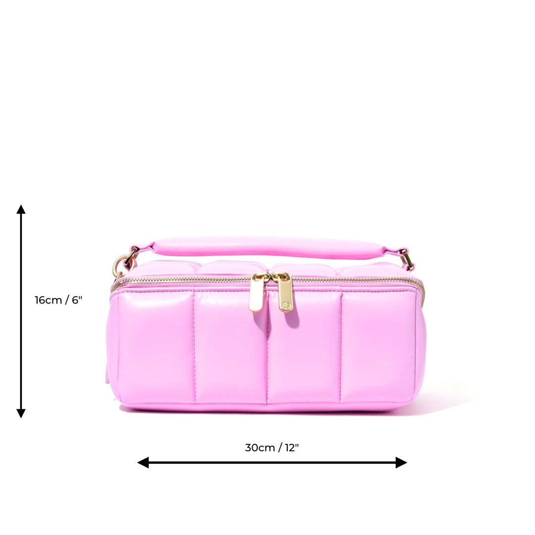 Pink BIGEE Large Makeup Bag - Designer Cosmetic Case