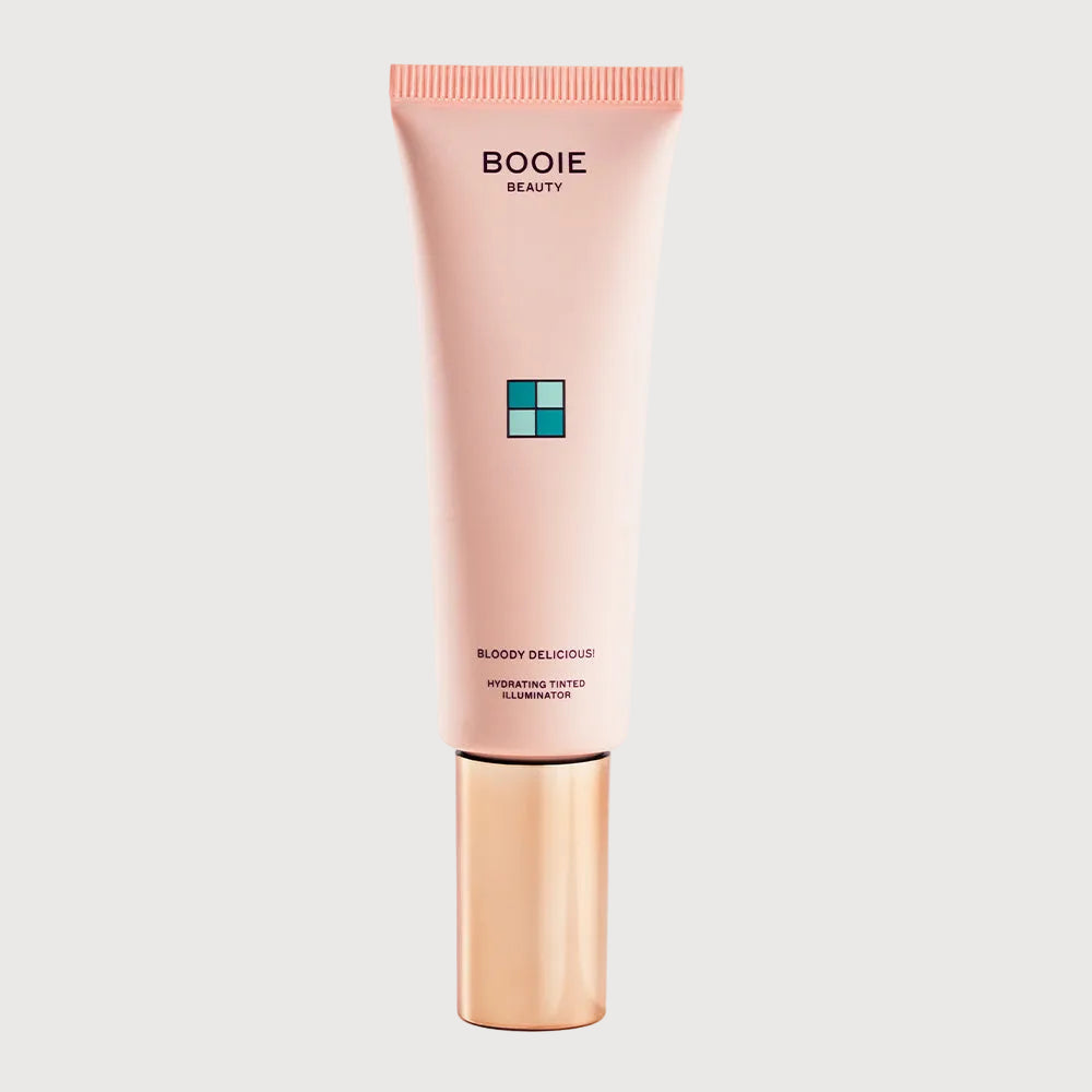 Booie Beauty skincare product on a light gray background