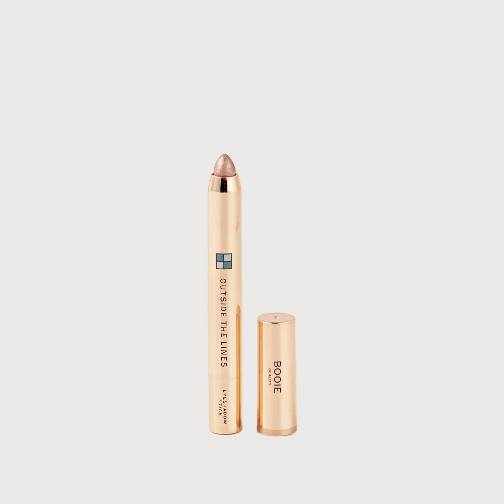 Boole lip liner with cap on a light pink background
