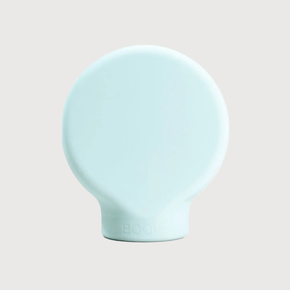 Light blue silicone sleeve on a white background