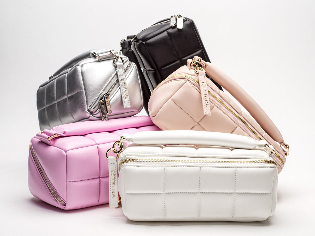 Pink HOMEE Medium Makeup Bag - Designer Cosmetic Case