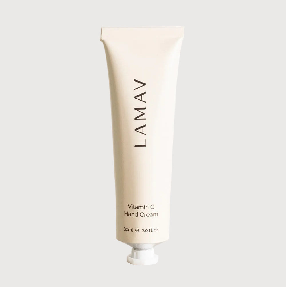 LAMAV Vitamin C Hand Cream tube on a light background