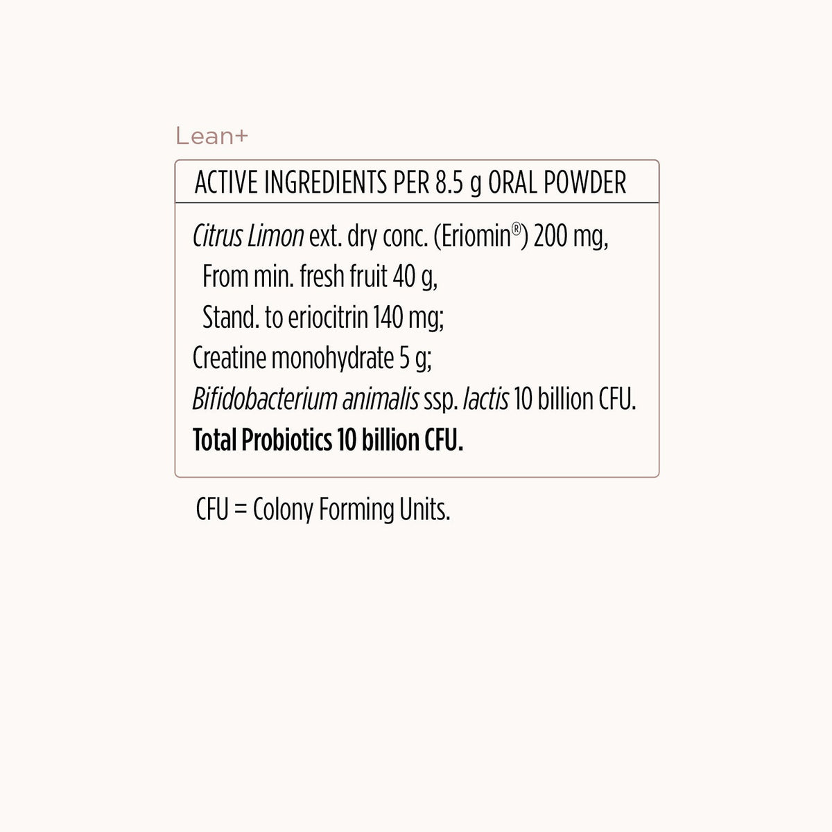 Lean+ Powder Formula
