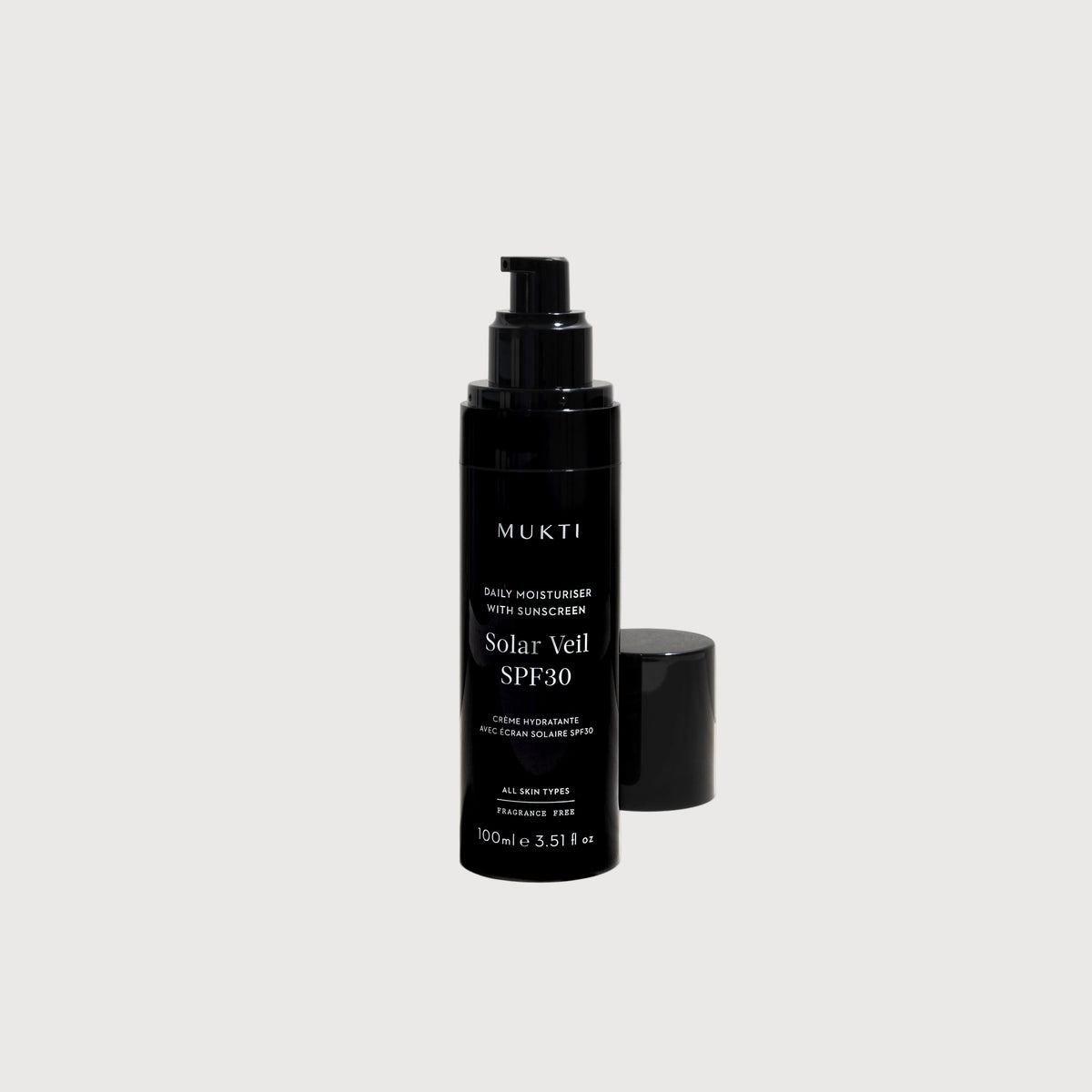 Mukti Organics Solar Veil SPF30 daily moisturiser with sunscreen, 100ml