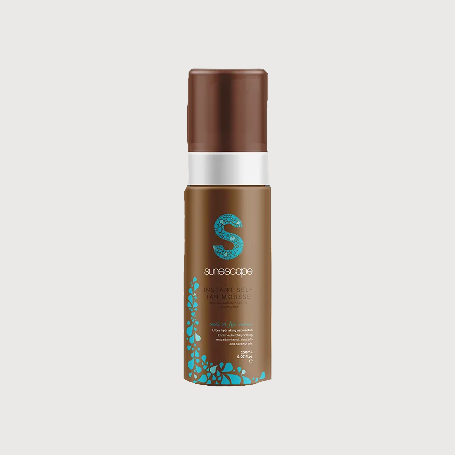 Brown bottle with a white cap on a white background