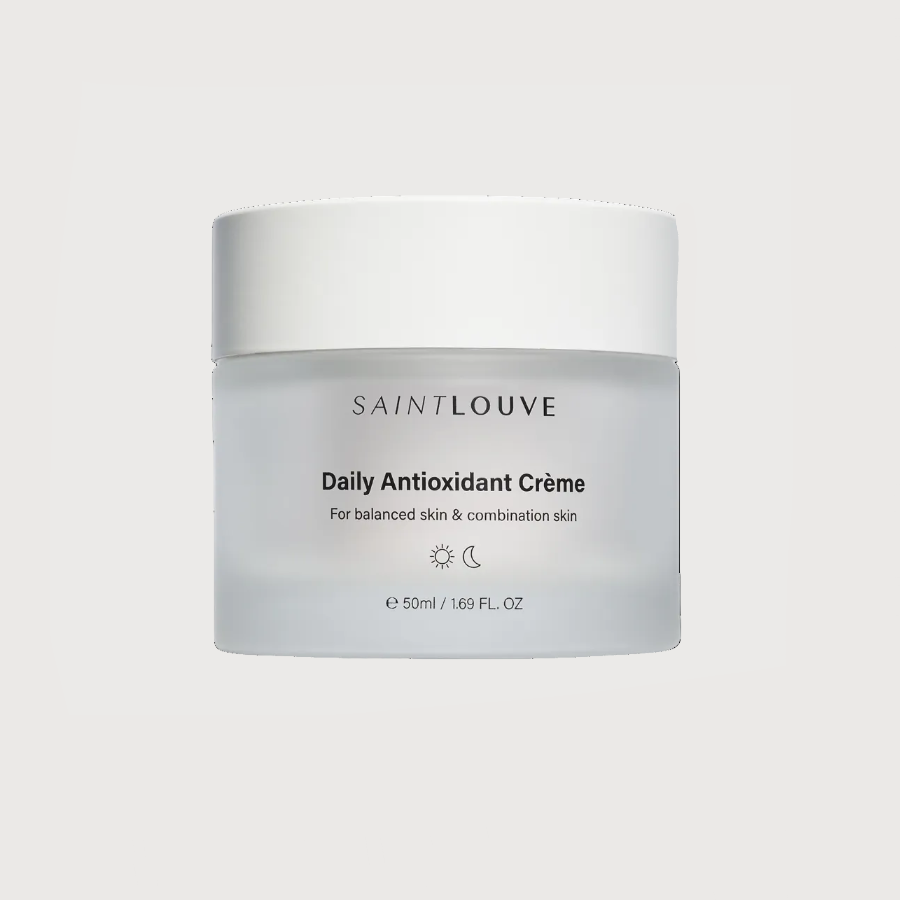 Saint Louve Daily Antioxidant Creme jar on a white background