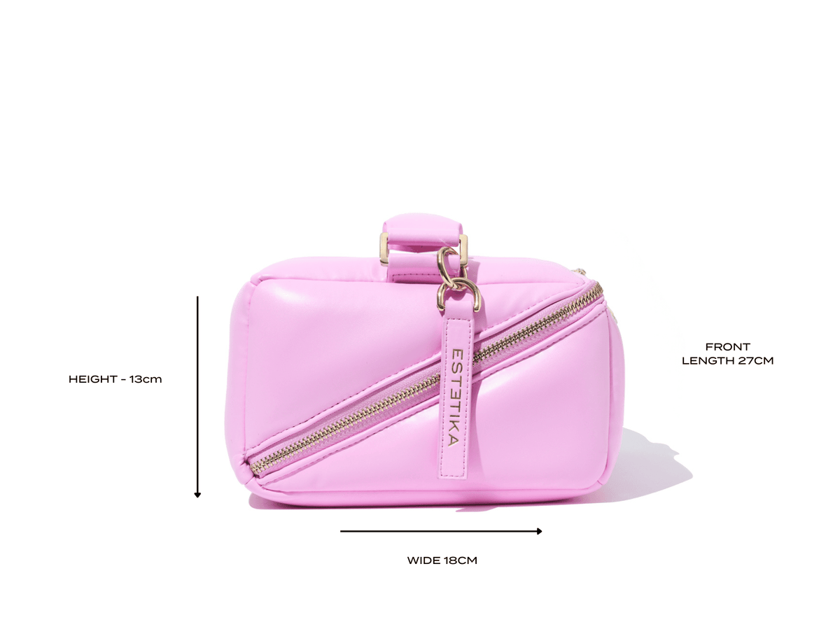 Pink BIGEE Large Makeup Bag - Designer Cosmetic Case