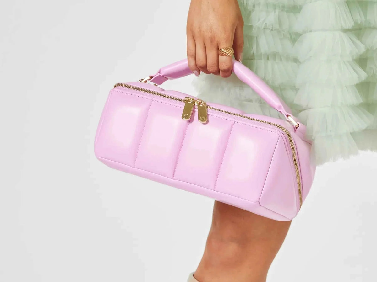 Pink BIGEE Large Makeup Bag - Designer Cosmetic Case
