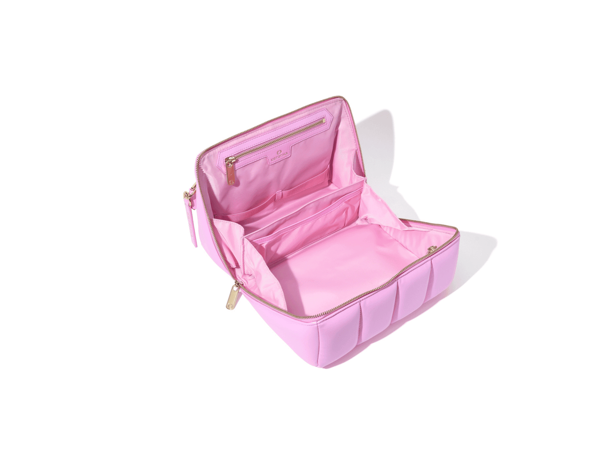 Pink BIGEE Large Makeup Bag - Designer Cosmetic Case