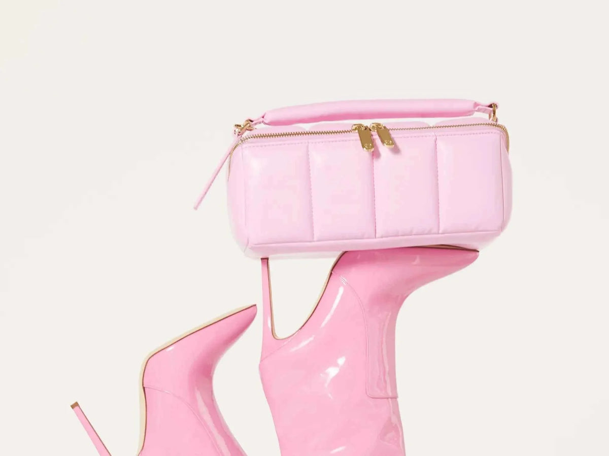 Pink BIGEE Large Makeup Bag - Designer Cosmetic Case