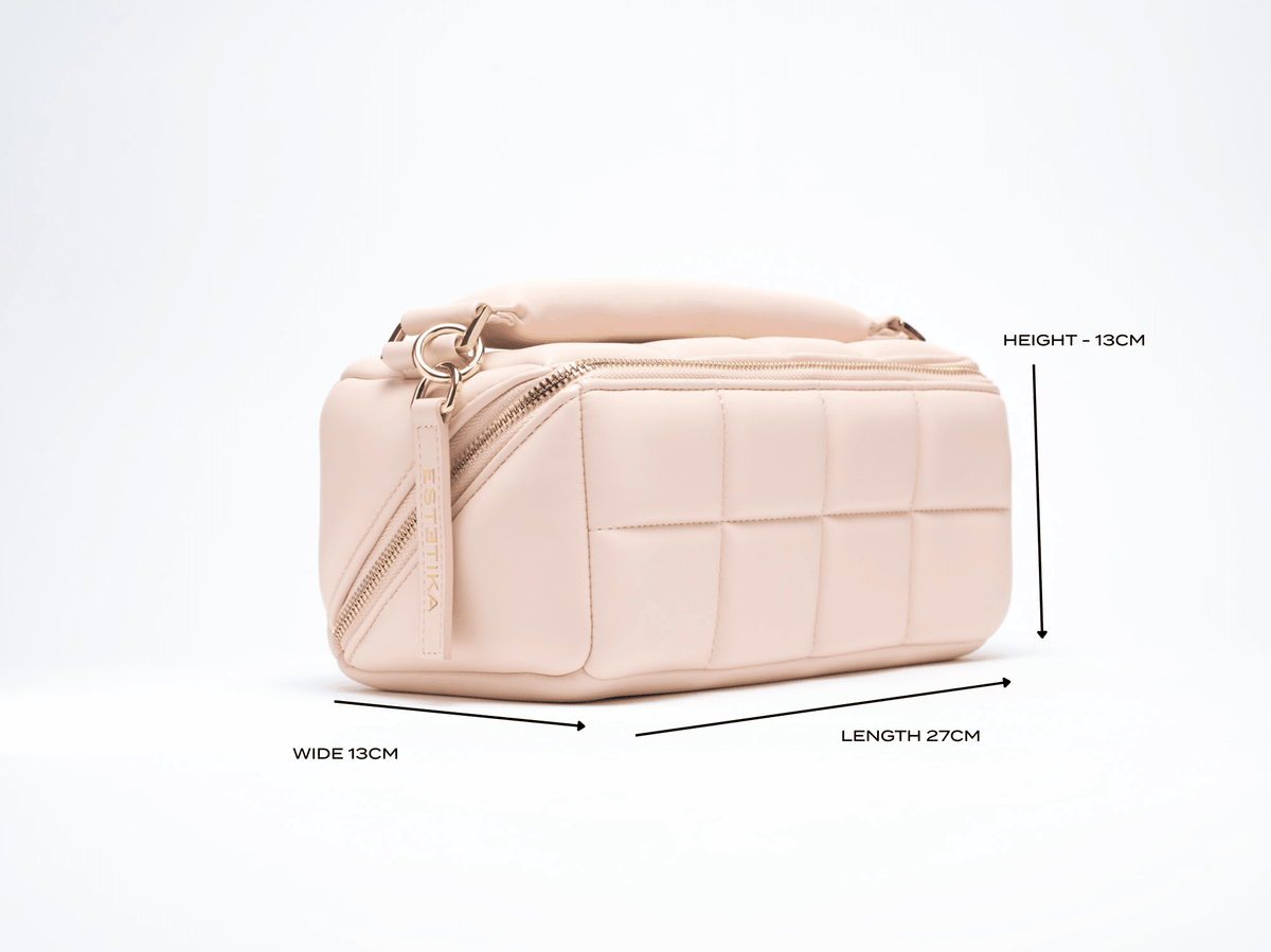 Pink HOMEE Medium Makeup Bag - Designer Cosmetic Case