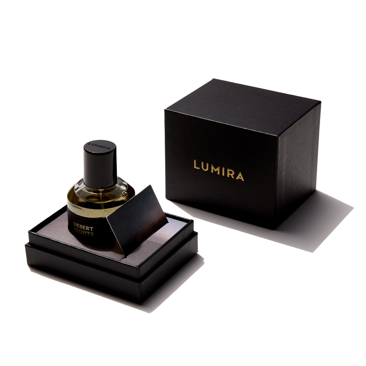 Desert Nights Eau De Parfum by Lumira, packaging