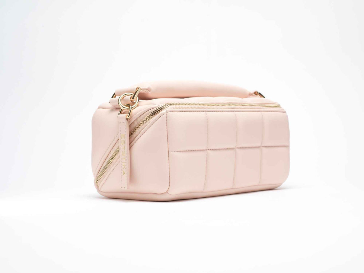 Pink HOMEE Medium Makeup Bag - Designer Cosmetic Case
