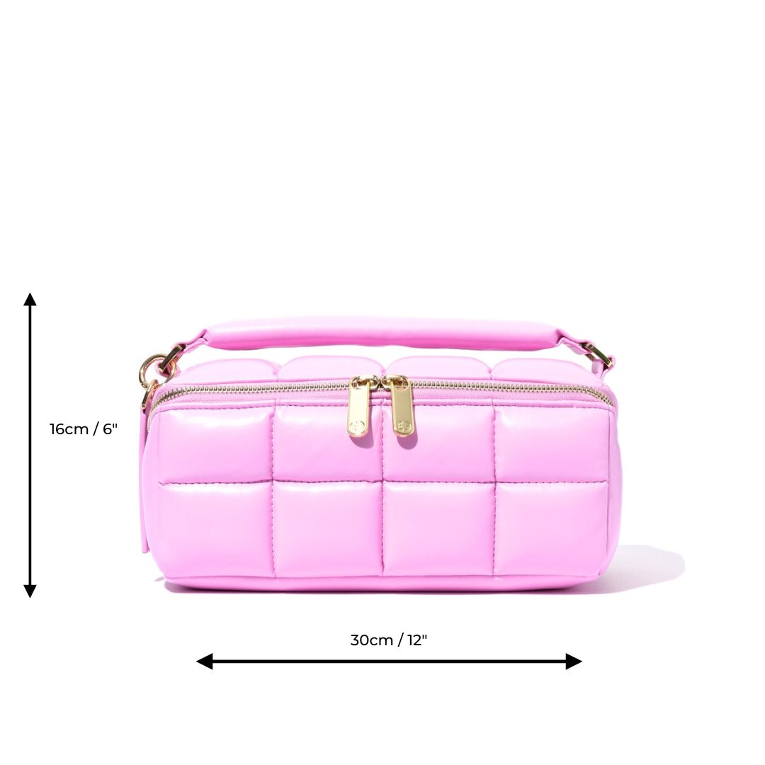 Pink HOMEE Medium Makeup Bag - Designer Cosmetic Case