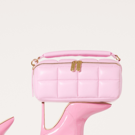 Pink HOMEE Medium Makeup Bag - Designer Cosmetic Case