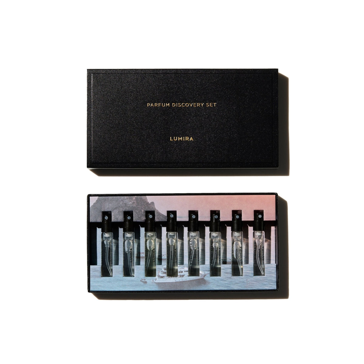 Parfum Discovery Set, 8 piece, by Lumira, alternate angle