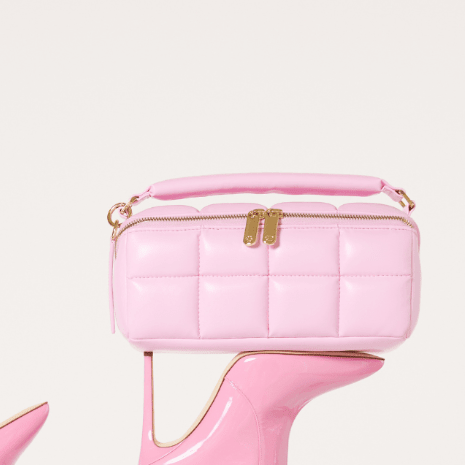Pink HOMEE Medium Makeup Bag - Designer Cosmetic Case