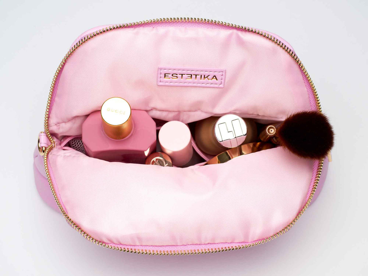 Burgundy MINEE Medium Cosmetic Pouch
